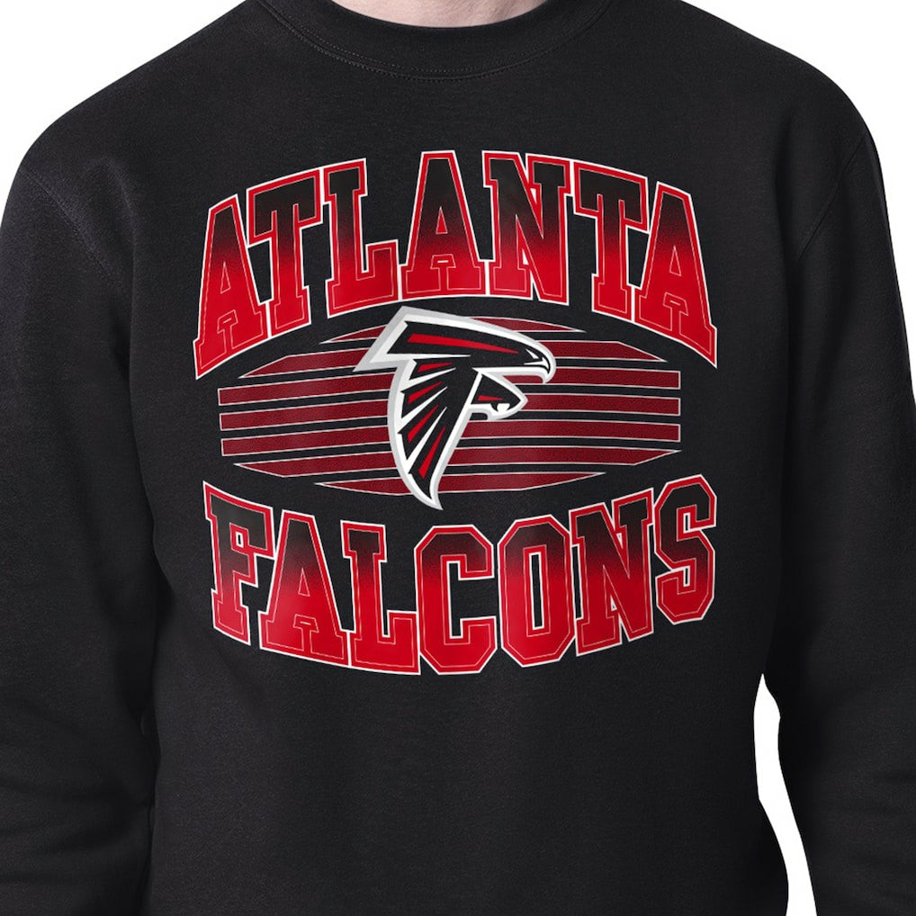 Atlanta Falcons Starter Team Grit Graphic Fleece Pullover Sweatshirt - Black online