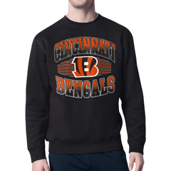 Cincinnati Bengals Starter Team Grit Graphic Fleece Pullover Sweatshirt - Black for sale