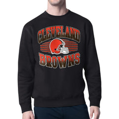 Cleveland Browns Starter Team Grit Graphic Fleece Pullover Sweatshirt - Black outlet