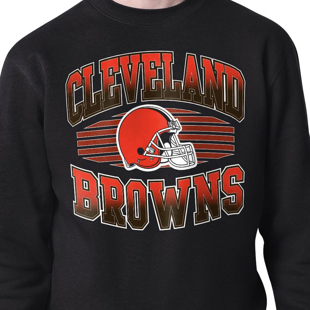 Cleveland Browns Starter Team Grit Graphic Fleece Pullover Sweatshirt - Black outlet