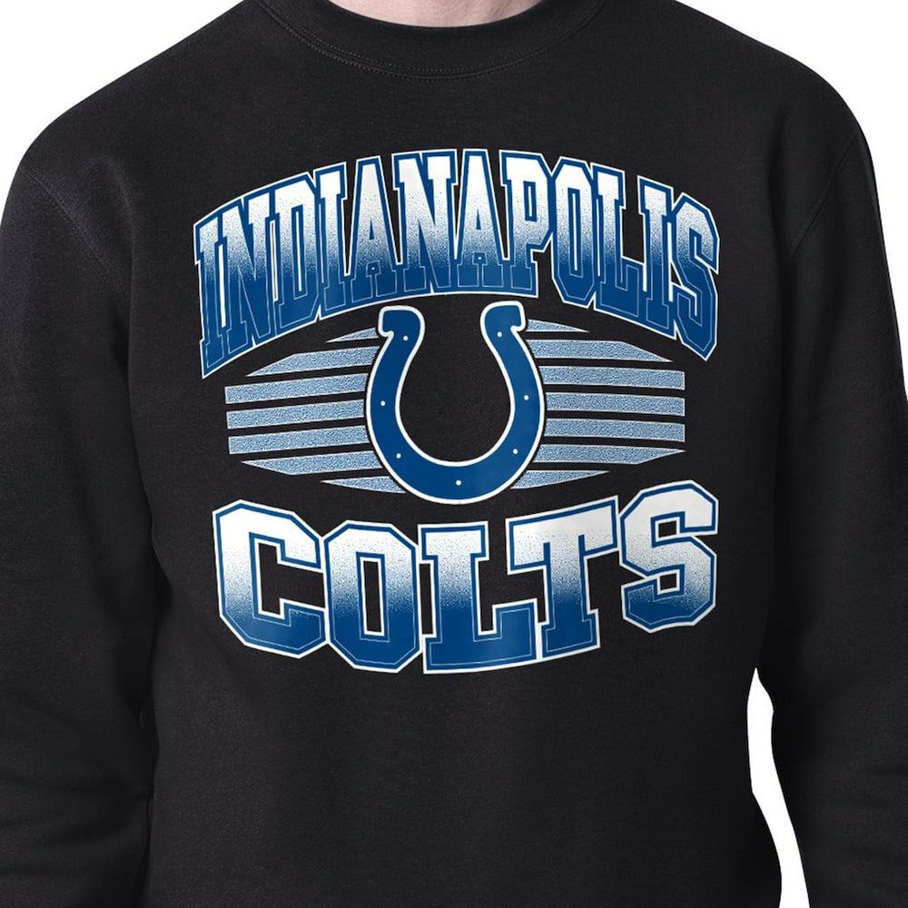 Indianapolis Colts Starter Team Grit Graphic Fleece Pullover Sweatshirt - Black sale