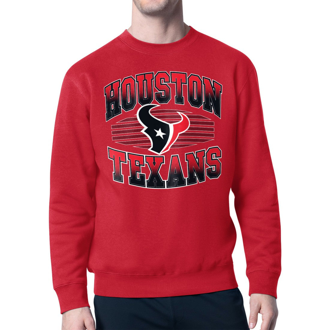 Houston Texans Starter Team Grit Graphic Fleece Pullover Sweatshirt - Red on sale