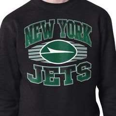 New York Jets Starter Team Grit Graphic Fleece Pullover Sweatshirt - Black outlet