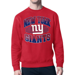 New York Giants Starter Team Grit Graphic Fleece Pullover Sweatshirt - Red for sale