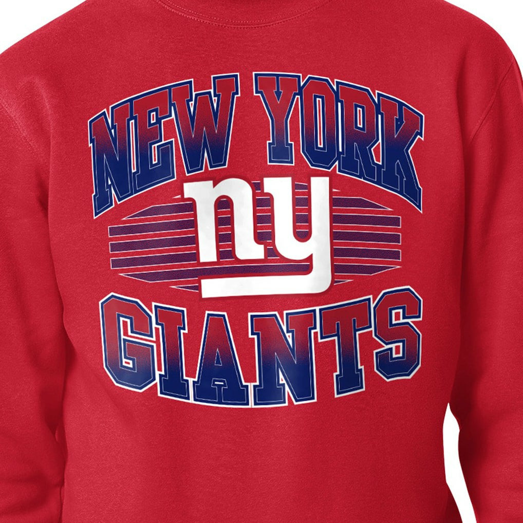 New York Giants Starter Team Grit Graphic Fleece Pullover Sweatshirt - Red for sale