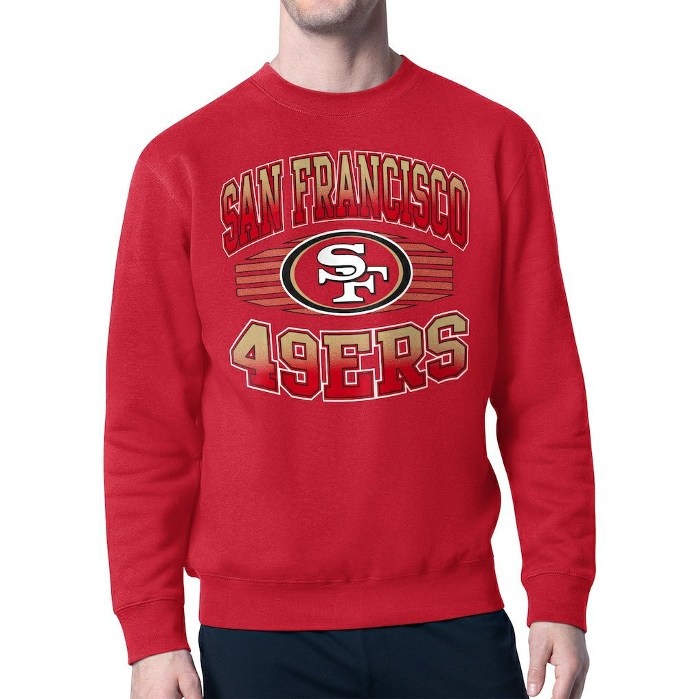 San Francisco 49ers Starter Team Grit Graphic Fleece Pullover Sweatshirt - Scarlet sale