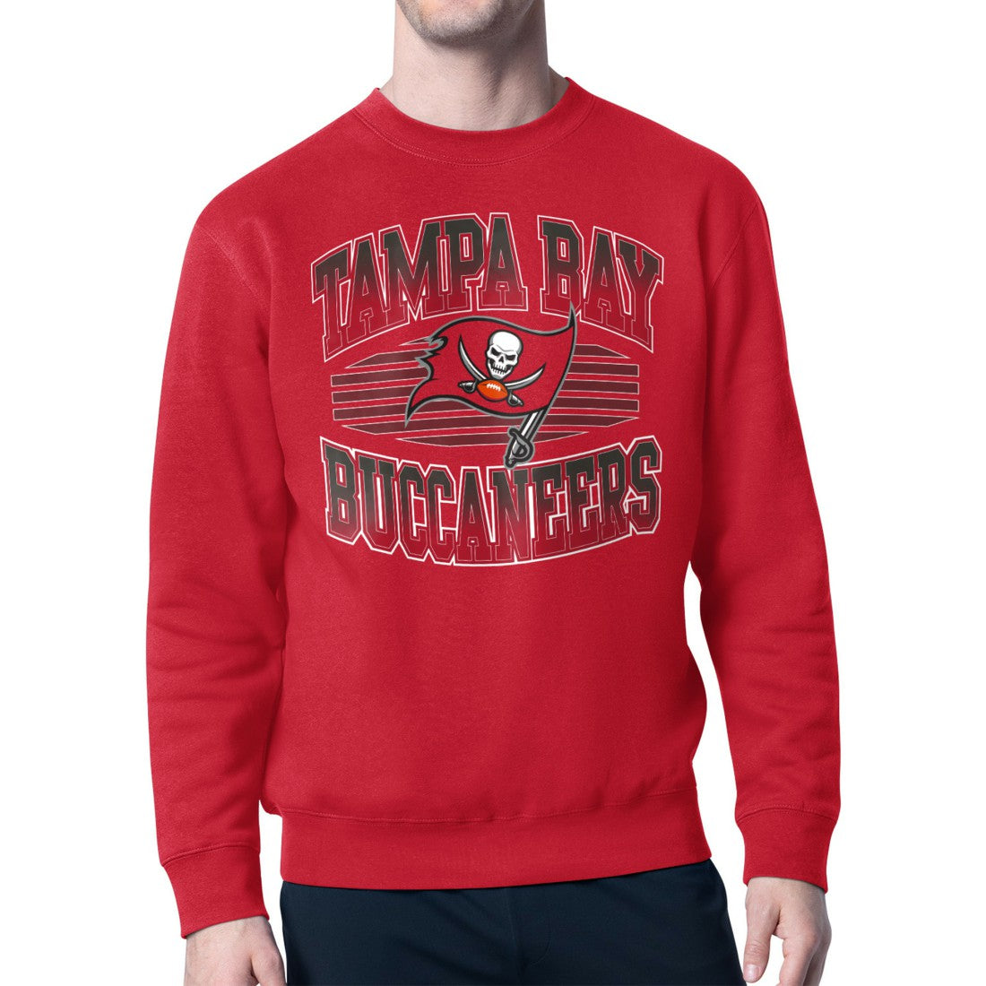 Tampa Bay Buccaneers Starter Team Grit Graphic Fleece Pullover Sweatshirt - Red sale