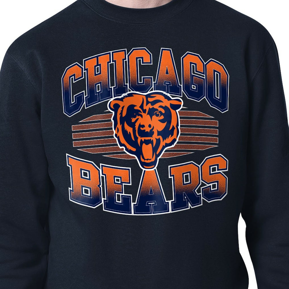 Chicago Bears Starter Team Grit Graphic Fleece Pullover Sweatshirt - Navy online