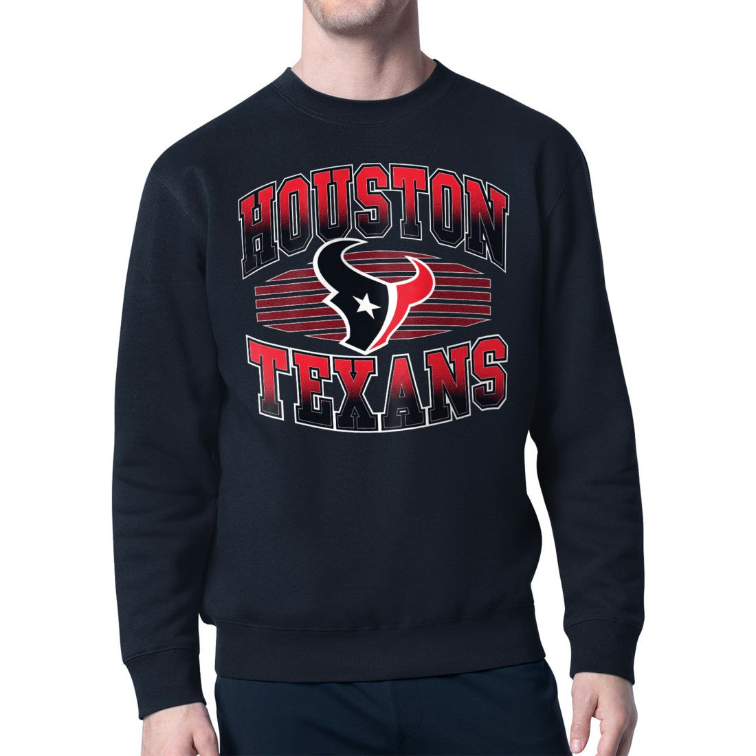 Houston Texans Starter Team Grit Graphic Fleece Pullover Sweatshirt - Navy on sale