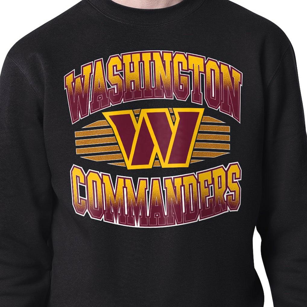 Washington Commanders Starter Team Grit Graphic Fleece Pullover Sweatshirt - Black online