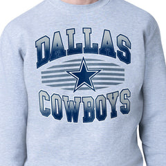 Dallas Cowboys Starter Team Grit Graphic Fleece Pullover Sweatshirt - Heather Gray online