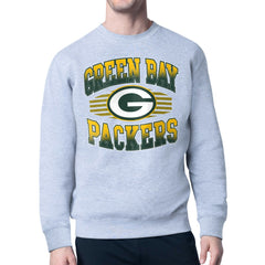 Green Bay Packers Starter Team Grit Graphic Fleece Pullover Sweatshirt - Heather Gray cheap