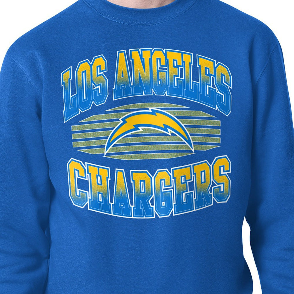 Los Angeles Chargers Starter Team Grit Graphic Fleece Pullover Sweatshirt - Royal discount