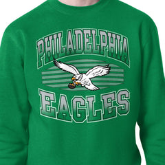 Philadelphia Eagles Starter Team Grit Graphic Fleece Pullover Sweatshirt - Kelly Green cheap