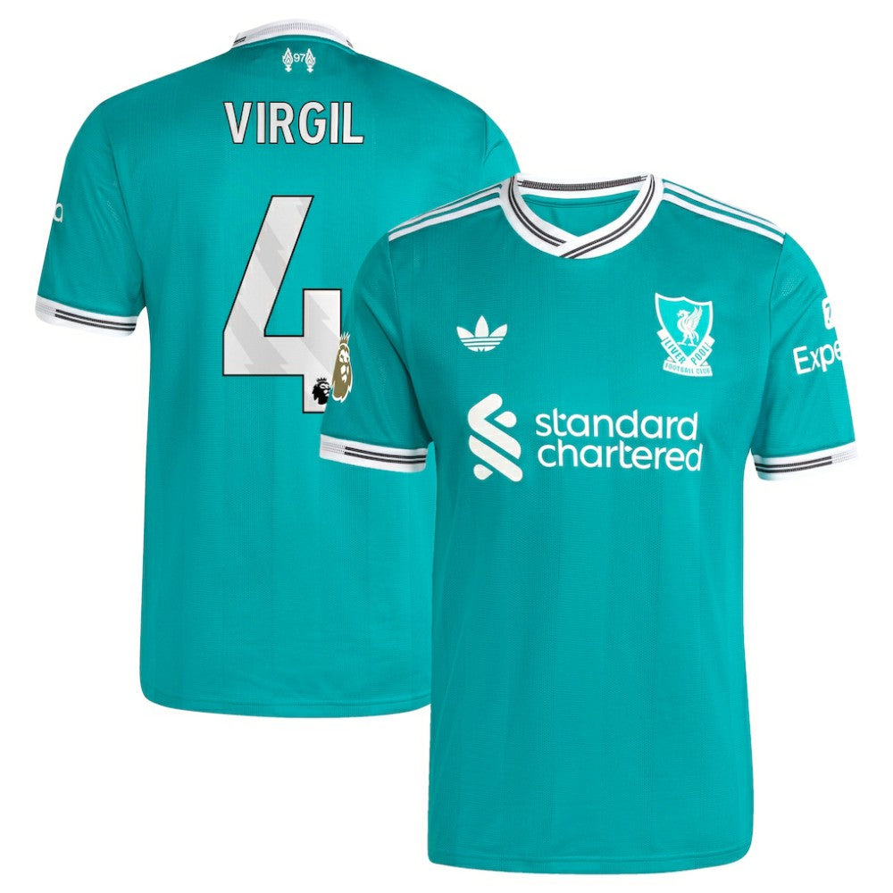 Virgil van Dijk Liverpool 2025/26 Third Player Jersey - Green online