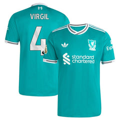 Virgil van Dijk Liverpool 2025/26 Third Player Jersey - Green online