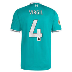 Virgil van Dijk Liverpool 2025/26 Third Player Jersey - Green online