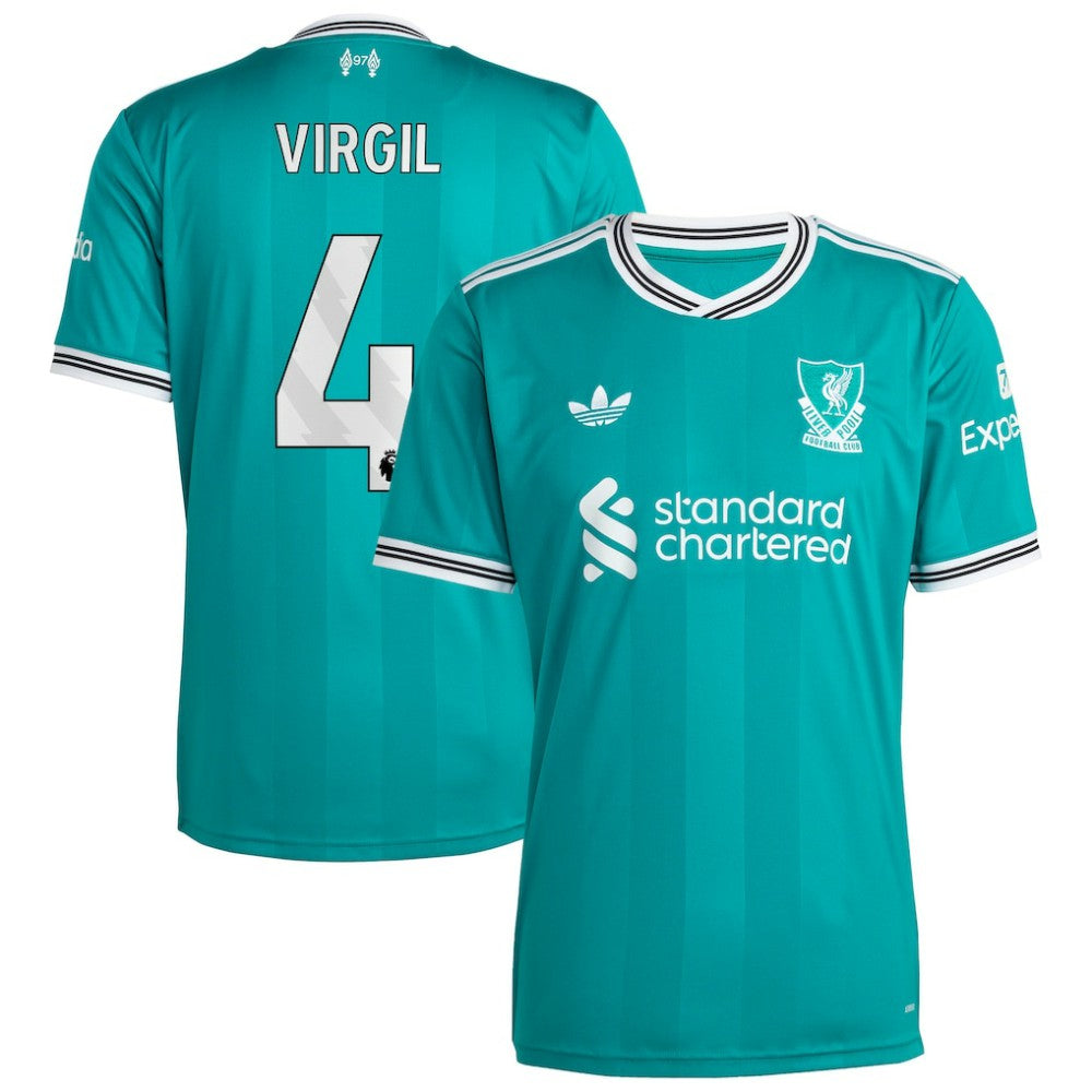 Virgil van Dijk Liverpool 2025/26 Third Replica Player Jersey - Green sale