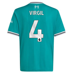 Virgil van Dijk Liverpool Youth 2025/26 Third Replica Player Jersey - Green on sale