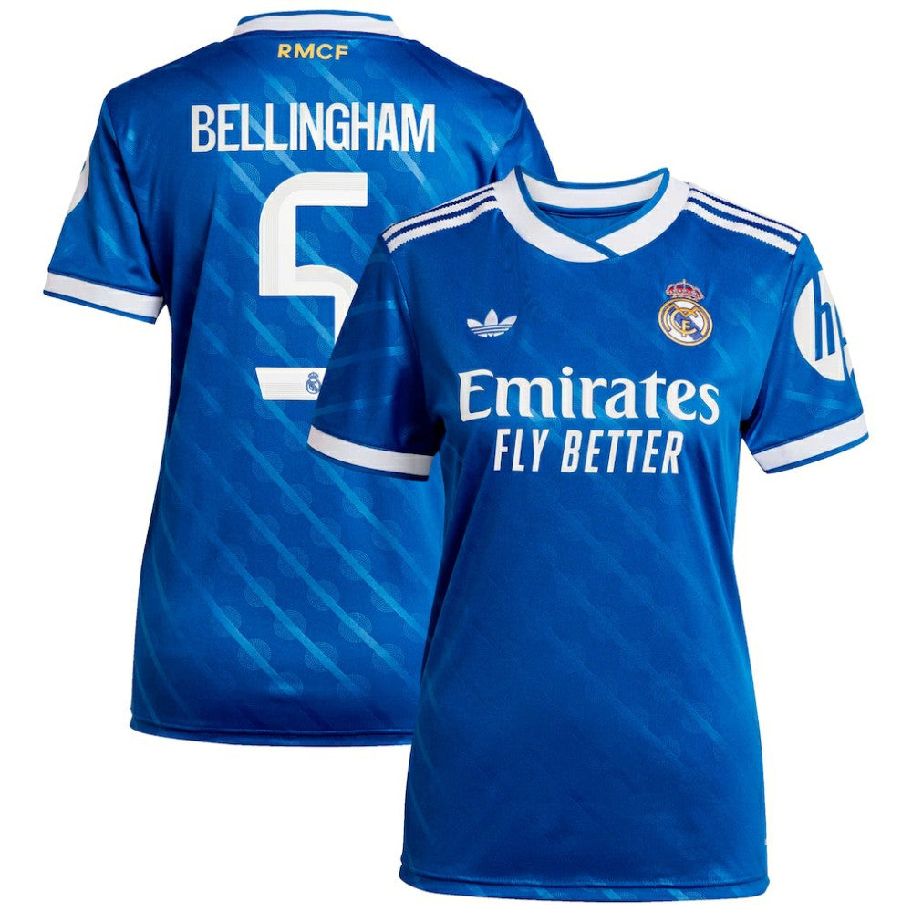 Jude Bellingham Real Madrid Women's 2025/26 Third Replica Player Jersey - Blue discount