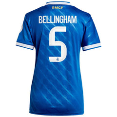 Jude Bellingham Real Madrid Women's 2025/26 Third Replica Player Jersey - Blue discount