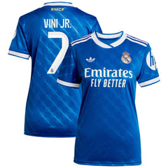Vinicius Junior Real Madrid Women's 2025/26 Third Replica Player Jersey - Blue shop