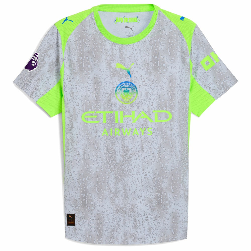 Manchester City 2025/26 Third Jersey - Green/Neon Green for sale