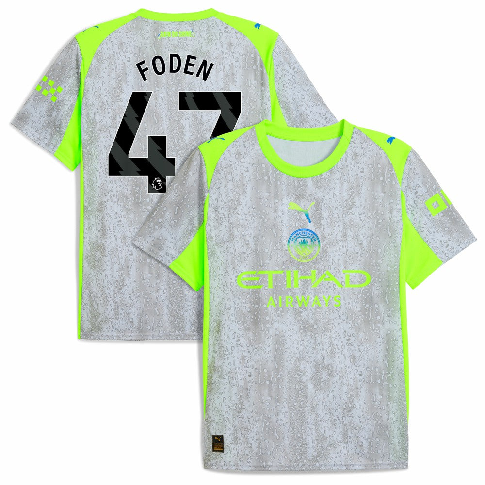 Manchester City 2025/26 Third Replica Jersey - Green/Neon Green for sale