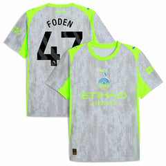 Manchester City 2025/26 Third Replica Jersey - Green/Neon Green for sale