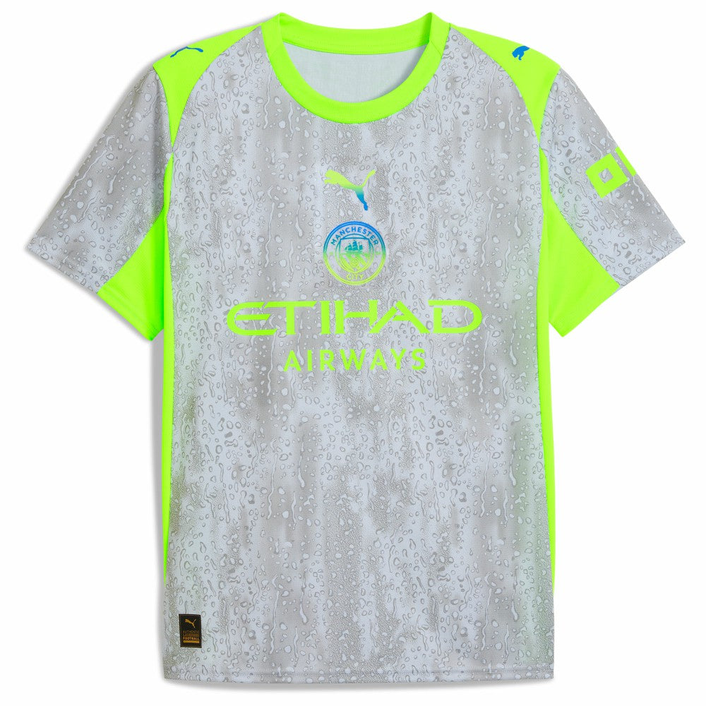 Manchester City 2025/26 Third Replica Jersey - Green/Neon Green for sale