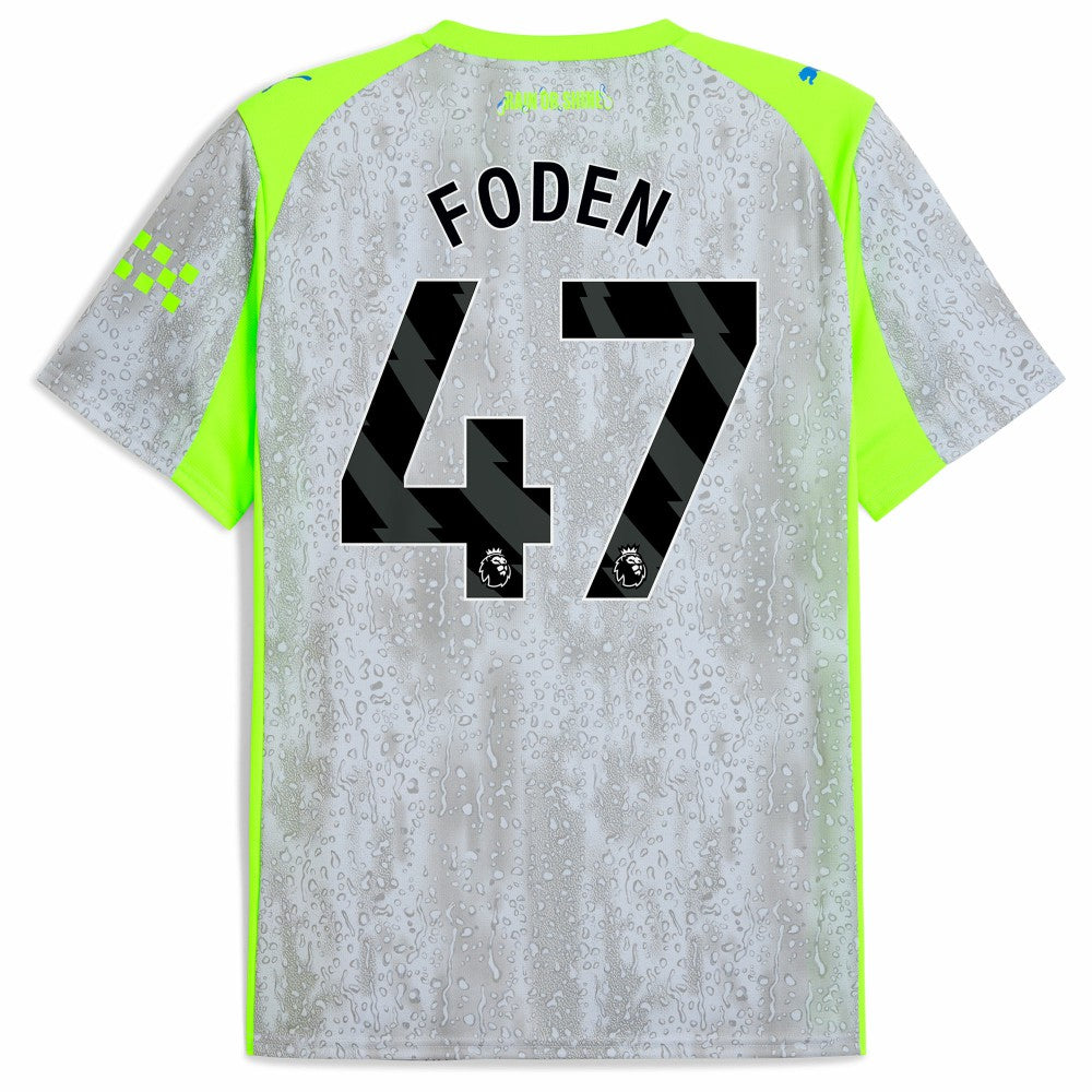 Manchester City 2025/26 Third Replica Jersey - Green/Neon Green for sale