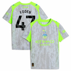 Manchester City Youth 2025/26 Third Replica Jersey - Green/Neon Green for sale