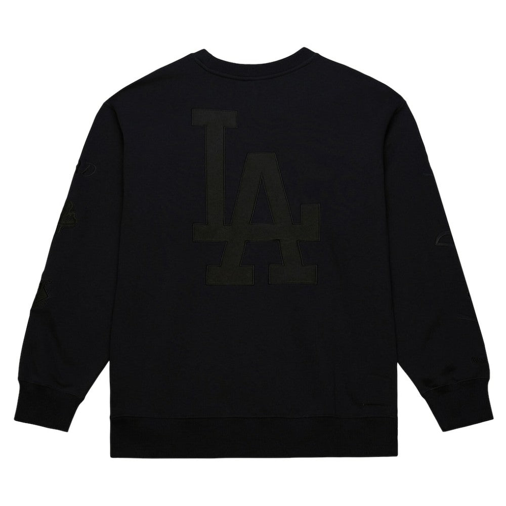 Los Angeles Dodgers Phantom Fleece Crewneck Sweatshirt Black