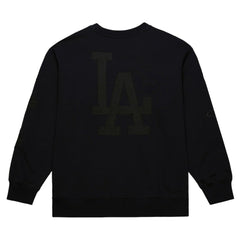 Los Angeles Dodgers Phantom Fleece Crewneck Sweatshirt Black