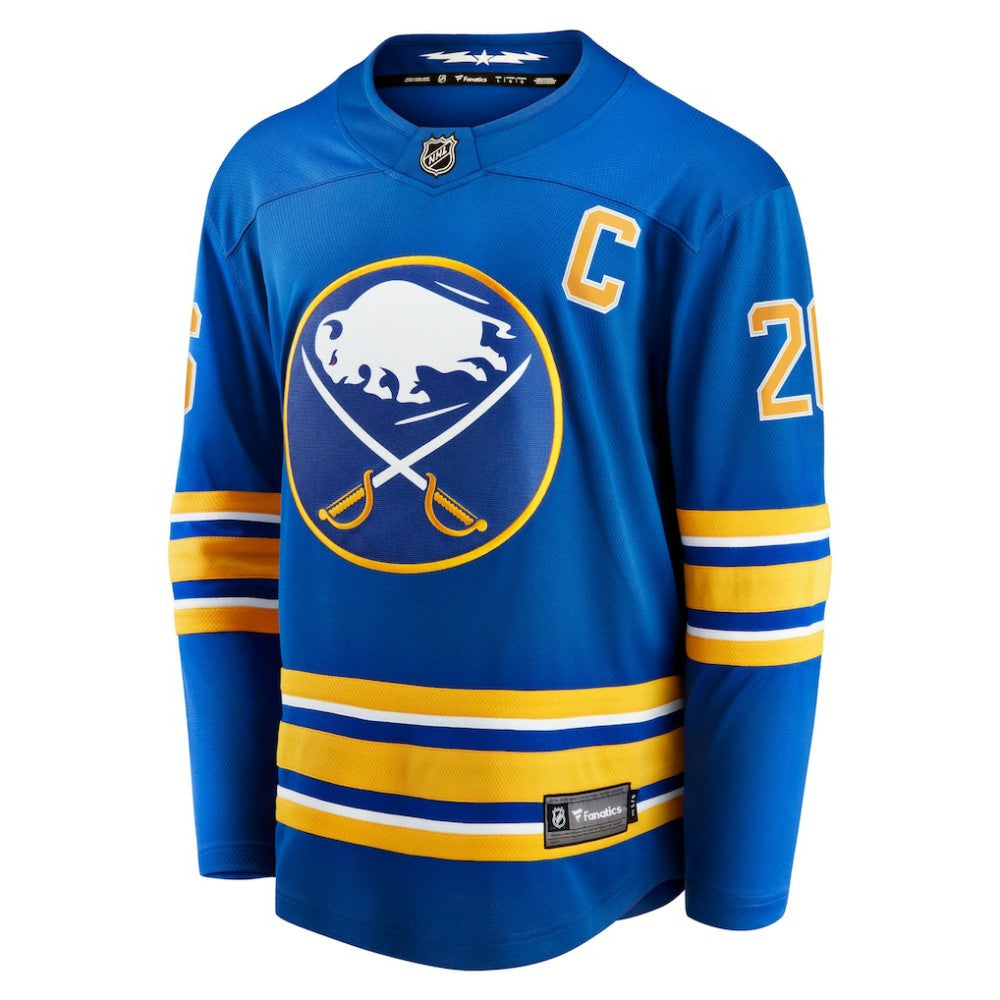 Rasmus Dahlin Buffalo Sabres Fanatics Home Captain Patch Breakaway Jersey - Royal Jerseys