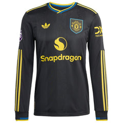 Mason Mount Manchester United 2025/26 Third Long Sleeve Player Jersey - Black discount