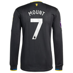 Mason Mount Manchester United 2025/26 Third Long Sleeve Player Jersey - Black discount