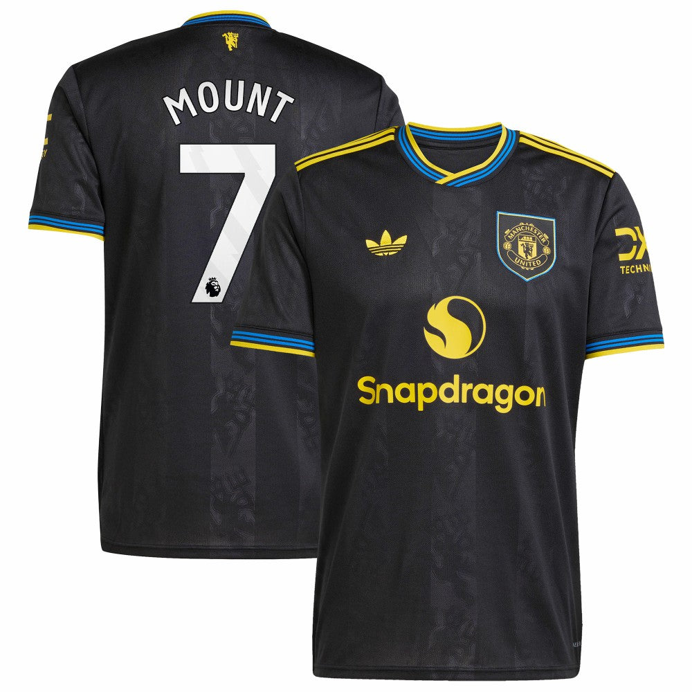 Mason Mount Manchester United 2025/26 Third Replica Player Jersey - Black outlet