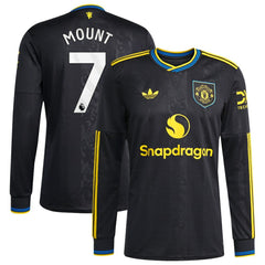 Mason Mount Manchester United 2025/26 Third Replica Long Sleeve Player Jersey - Black outlet