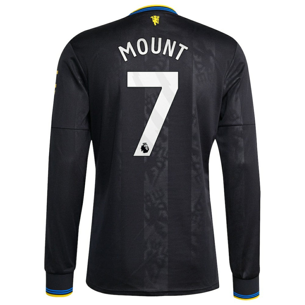 Mason Mount Manchester United 2025/26 Third Replica Long Sleeve Player Jersey - Black outlet