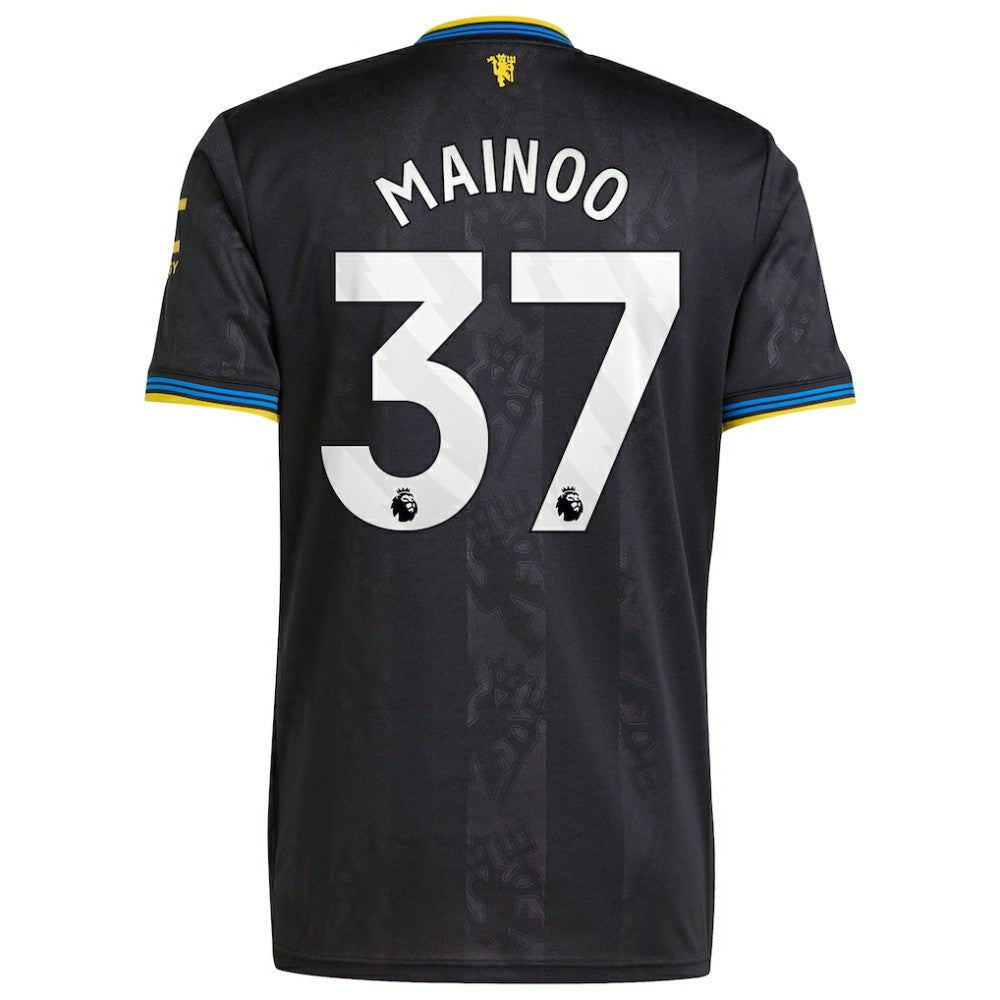 Kobbie Mainoo Manchester United 2025/26 Third Replica Player Jersey - Black shop