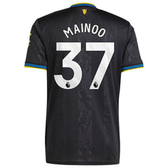 Kobbie Mainoo Manchester United 2025/26 Third Replica Player Jersey - Black shop