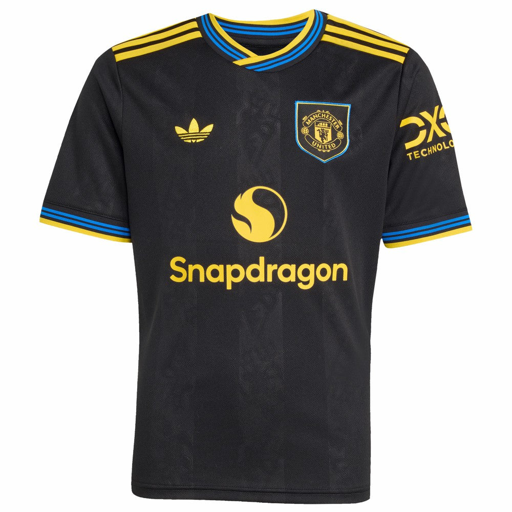Bruno Fernandes Manchester United Youth 2025/26 Third Replica Player Jersey - Black outlet