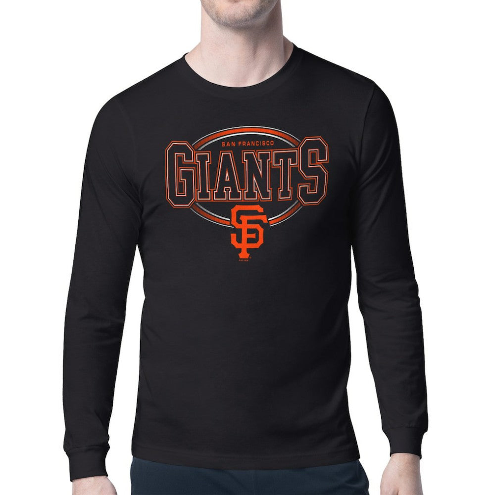 San Francisco Giants Starter Team Track Graphic Long Sleeve T-Shirt Black