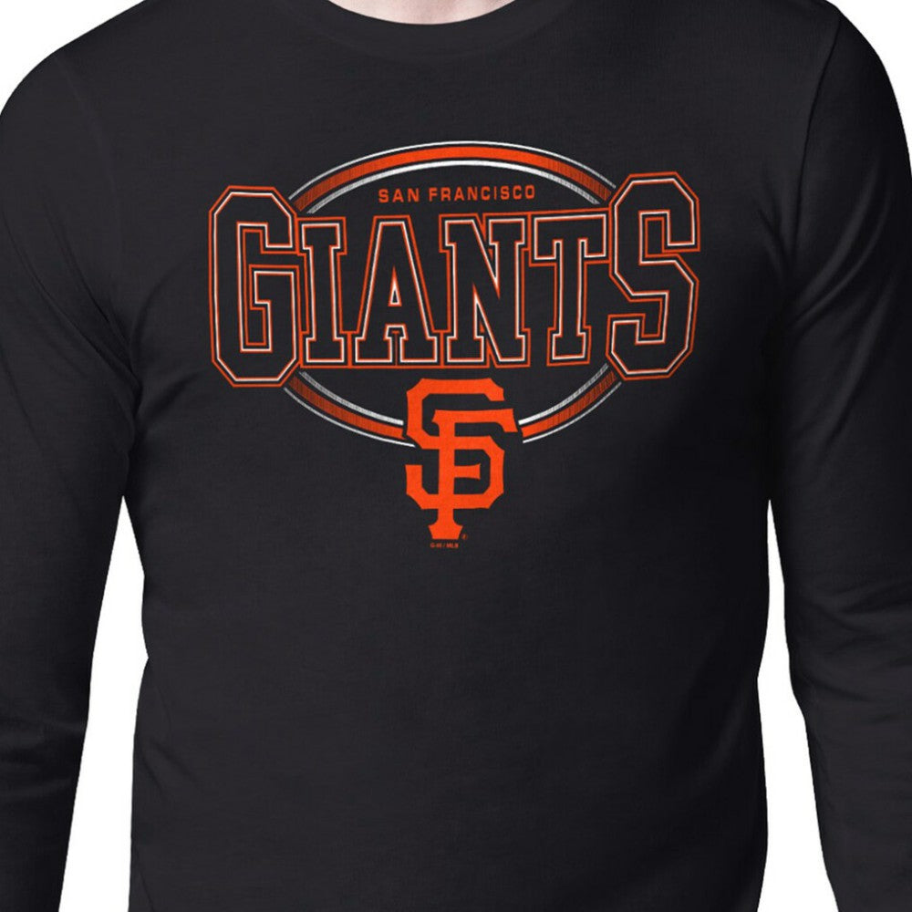 San Francisco Giants Starter Team Track Graphic Long Sleeve T-Shirt Black