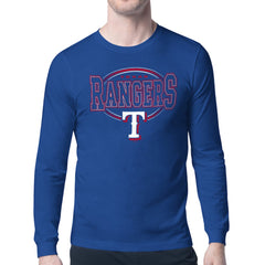 Texas Rangers Starter Team Track Graphic Long Sleeve T-Shirt Royal