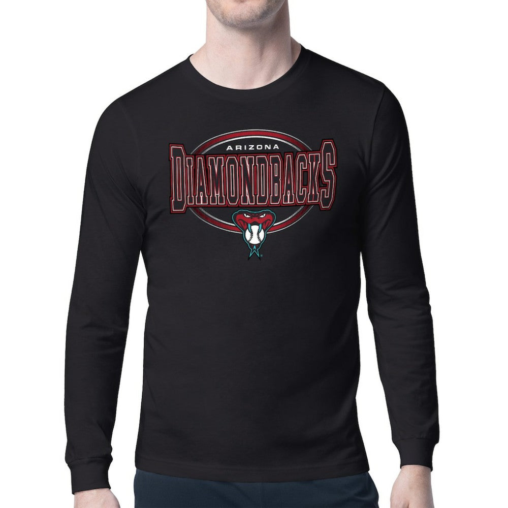 Arizona Diamondbacks Starter Team Track Graphic Long Sleeve T-Shirt Black