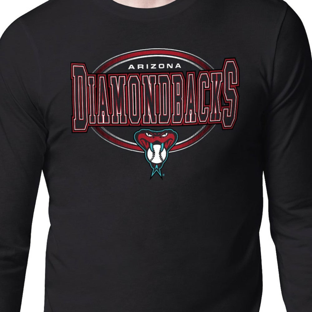 Arizona Diamondbacks Starter Team Track Graphic Long Sleeve T-Shirt Black