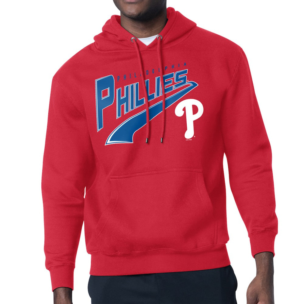 Philadelphia Phillies Starter Modern Tailsweep Fleece Tri-Blend Pullover Hoodie Red