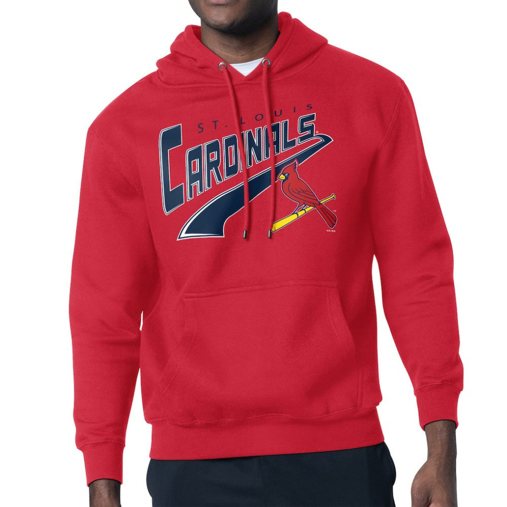 St. Louis Cardinals Starter Modern Tailsweep Fleece Tri-Blend Pullover Hoodie Red